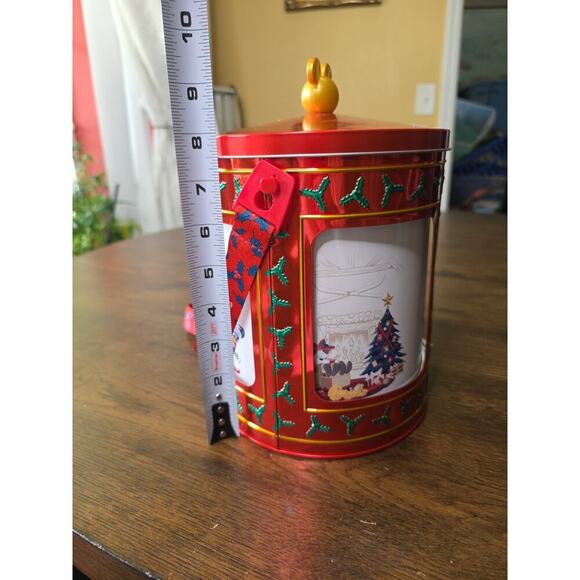 Disney Parks 2022 Holiday Christmas Mickey & Friends Musical Tin Popcorn Bucket - Picture 15 of 16